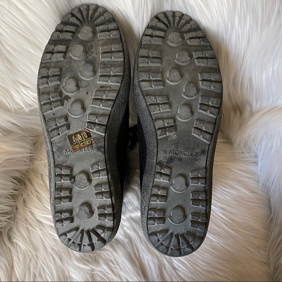 Moncler Men's Black Leather Hi-Top Sneaker Booties - Picture 9 of 16